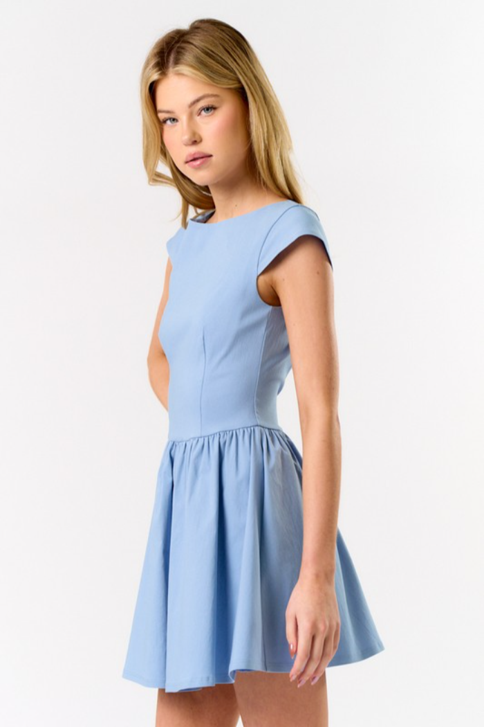 Cap Sleeve Mini Dress