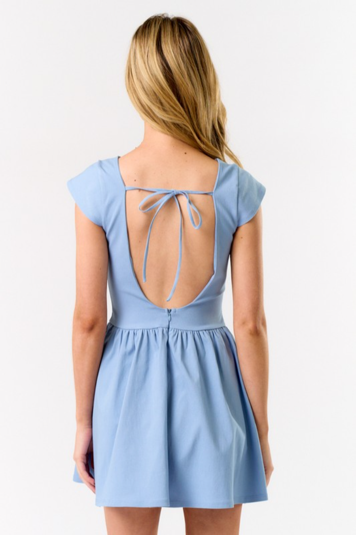 Cap Sleeve Mini Dress