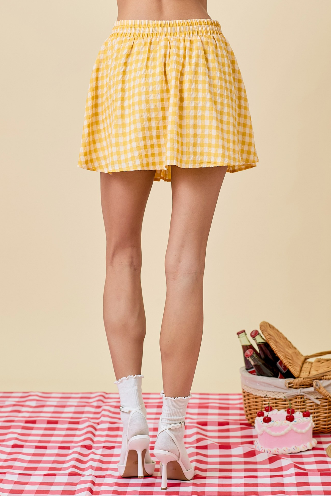 Gingham Bow Skirt