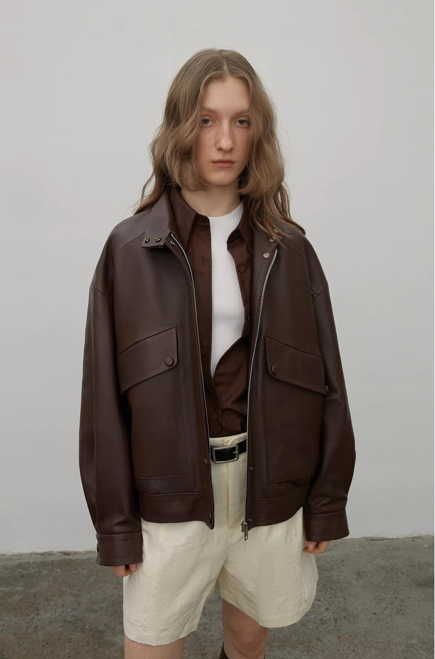 Sheep Leather Motorcycle Short Jacket Loveless Muse