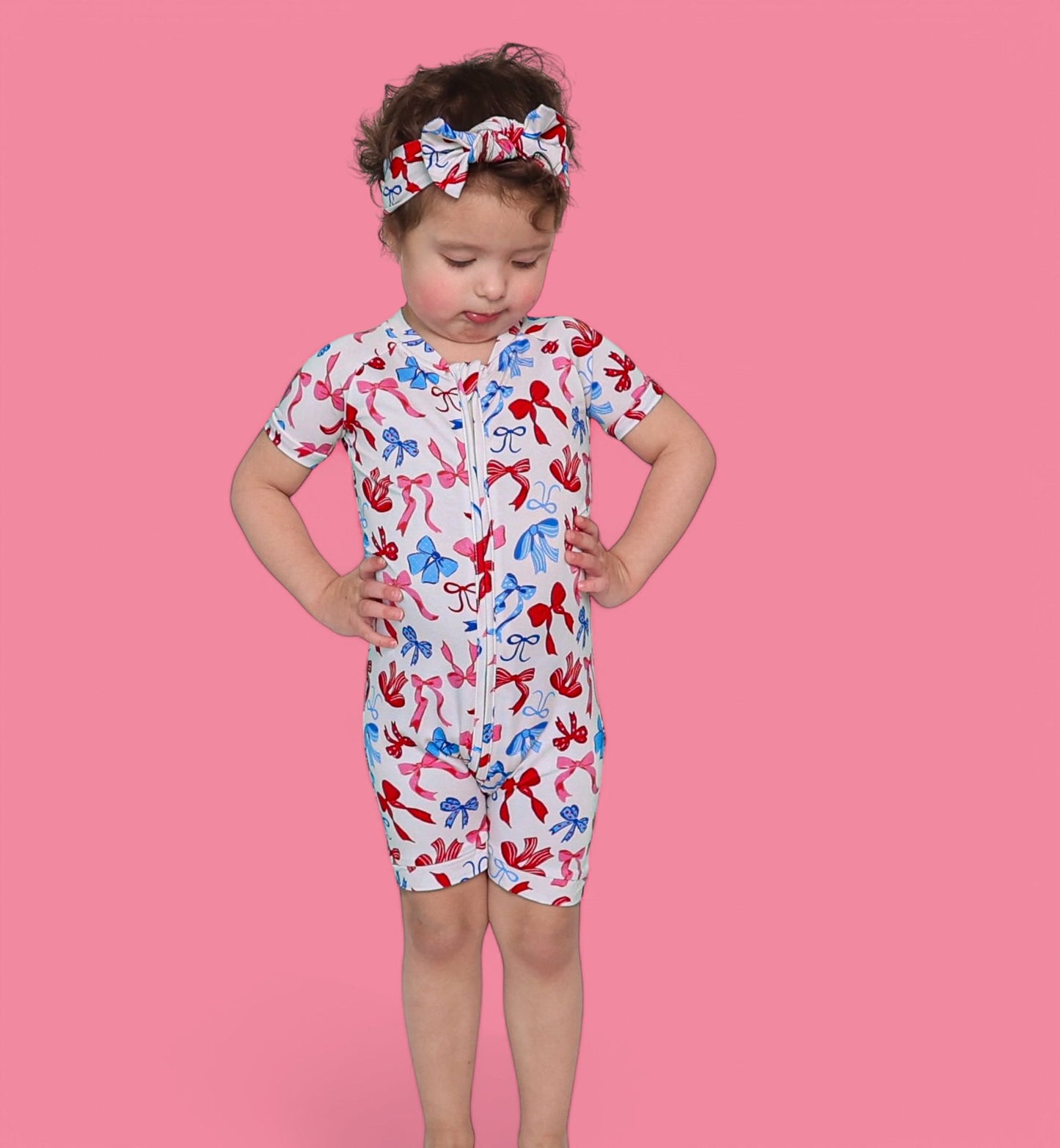 RED, WHITE AND BOWS DREAM SHORTIE
