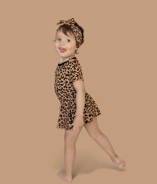 LEOPARD DREAM BODYSUIT DRESS
