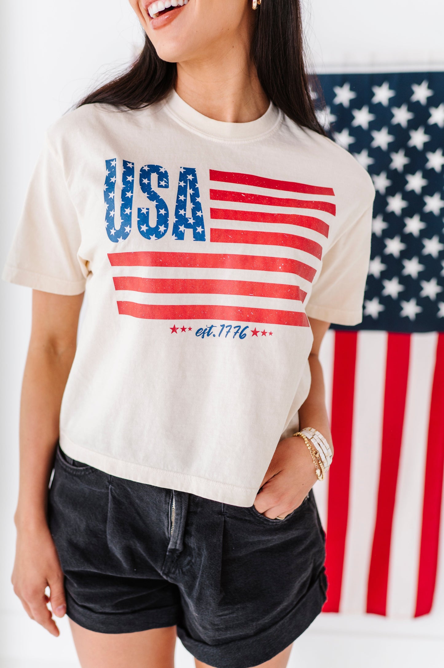 Adult FLAG Tee (women’s crop + FULL length unisex options here!)
