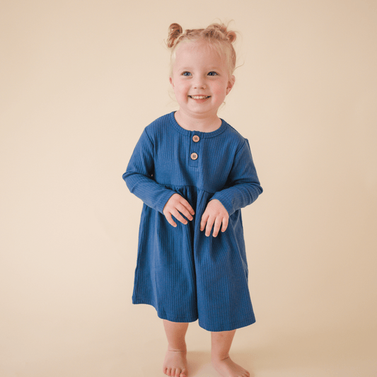 Organic Ribbed Cotton Dress