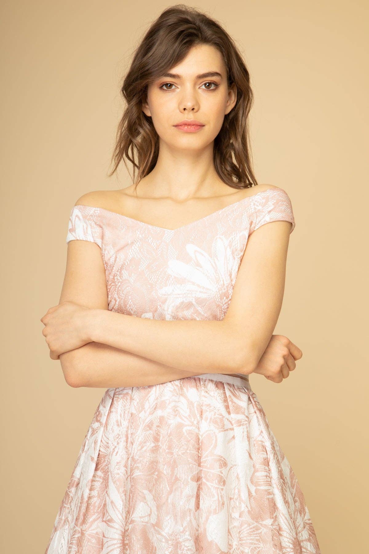 Floral Lace Skater Dress