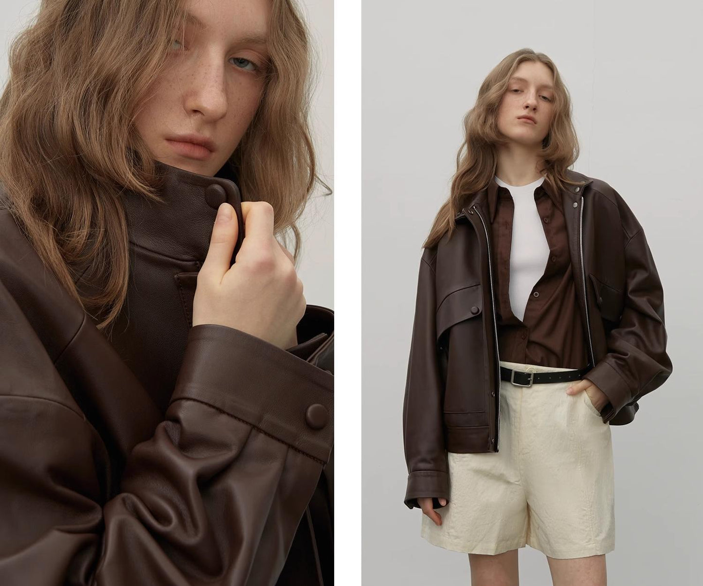 Sheep Leather Motorcycle Short Jacket Loveless Muse