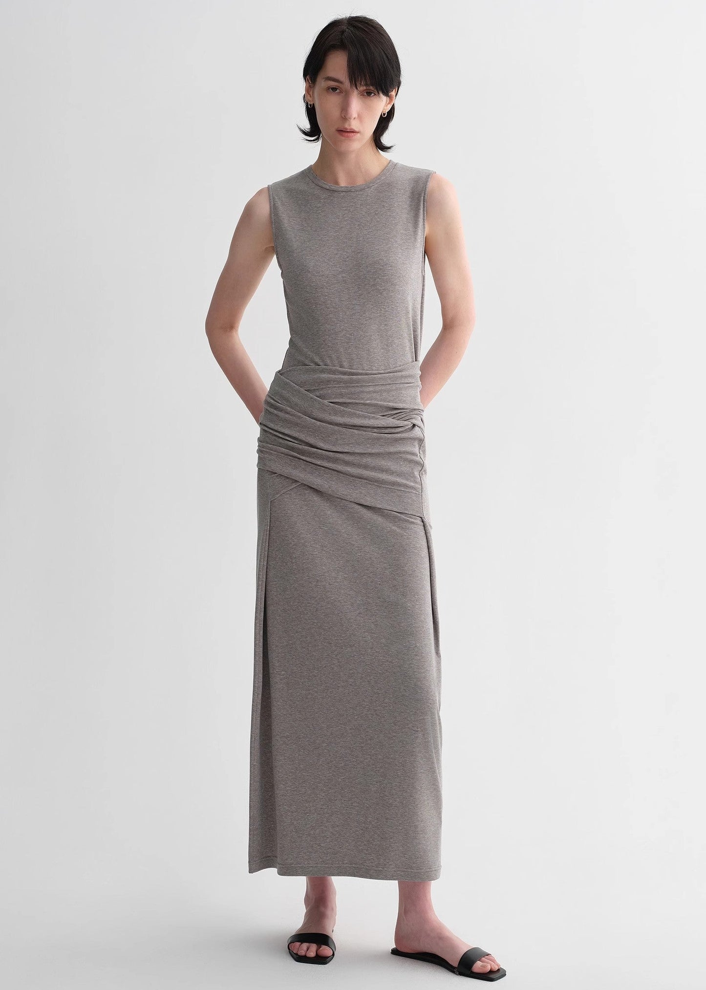 Ice Silk Wool Blend Dress