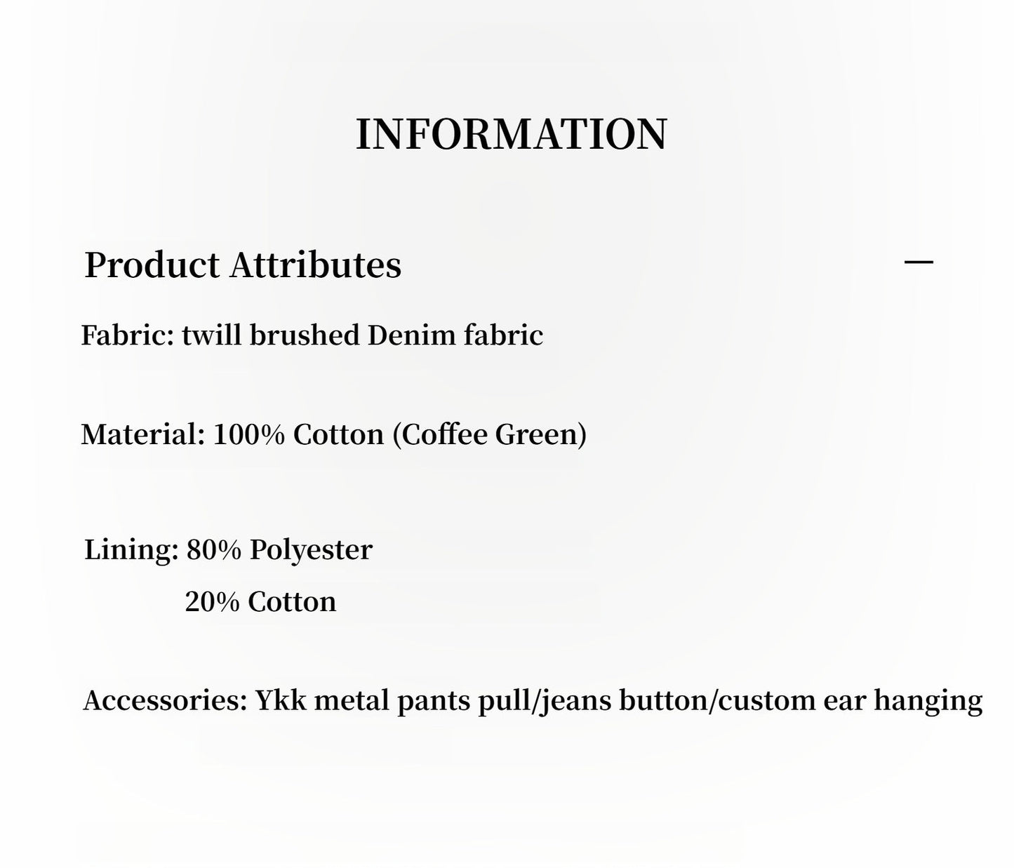 Culotte Declaration Twill Jeans
