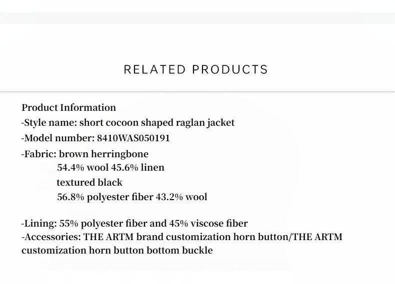 Warm Cocoon Wool Coat