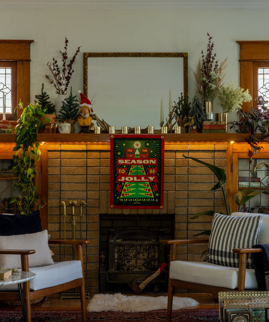 'Tis the Season To Be Jolly Camp Flag • Invisible Creature x Oxford Pennant