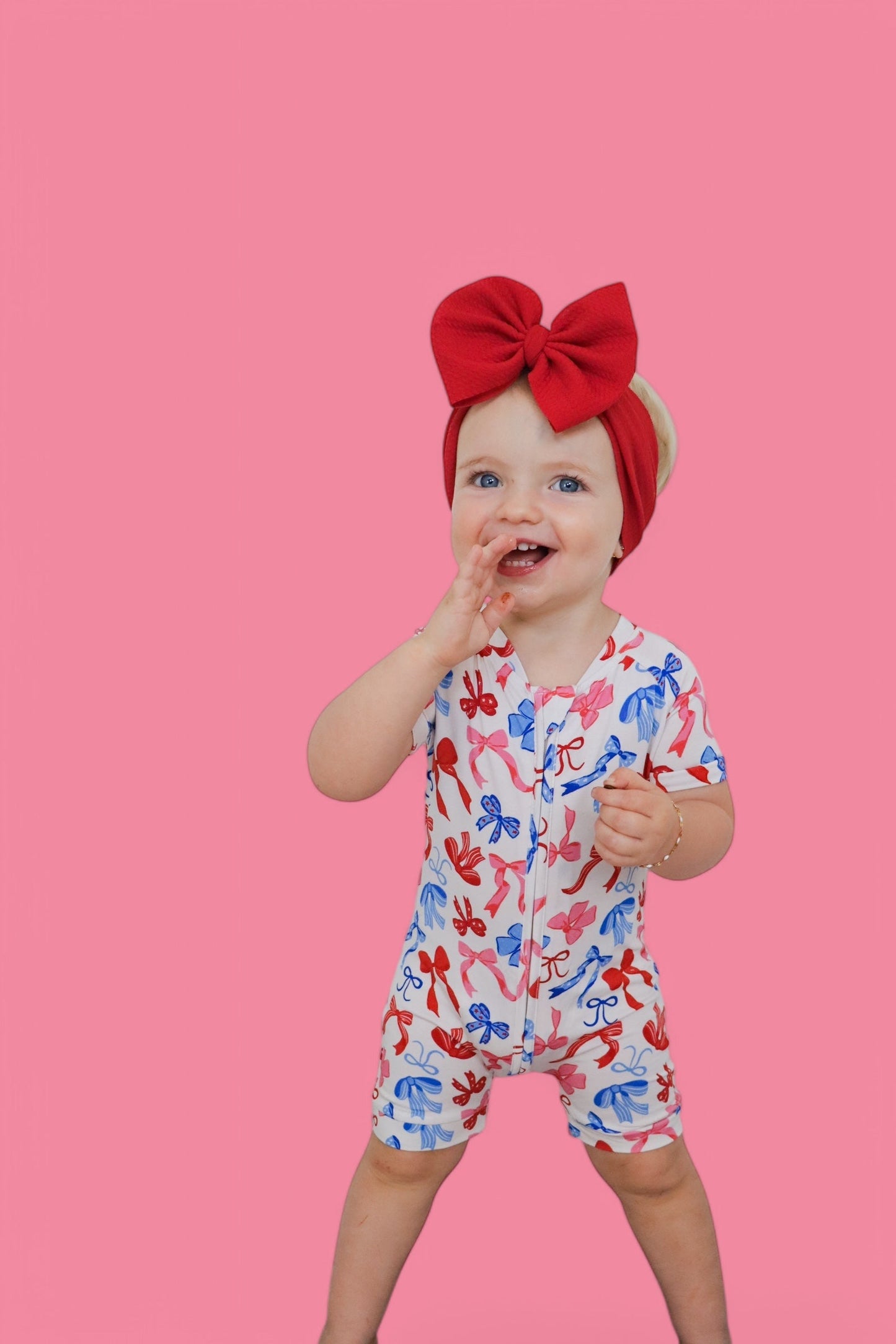 RED, WHITE AND BOWS DREAM SHORTIE
