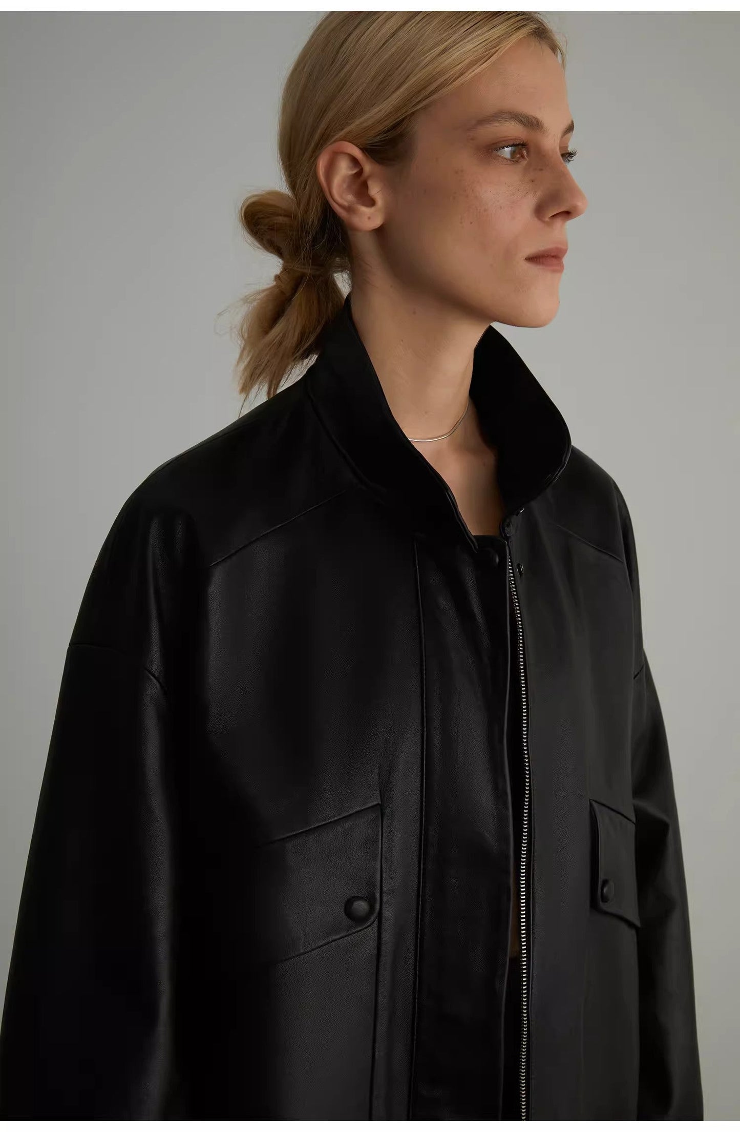Sheep Leather Motorcycle Short Jacket Loveless Muse