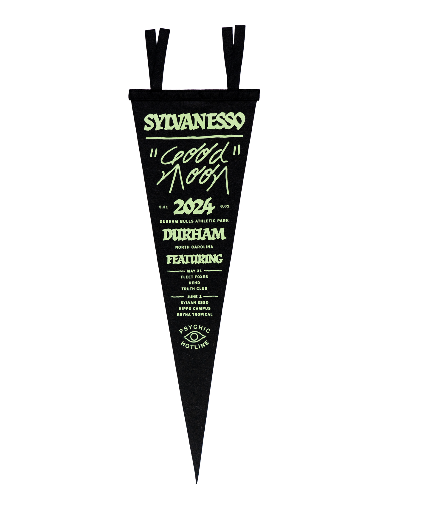 Good Moon 2024 Durham Bulls Ballpark Pennant • Sylvan Esso x Oxford Pennant