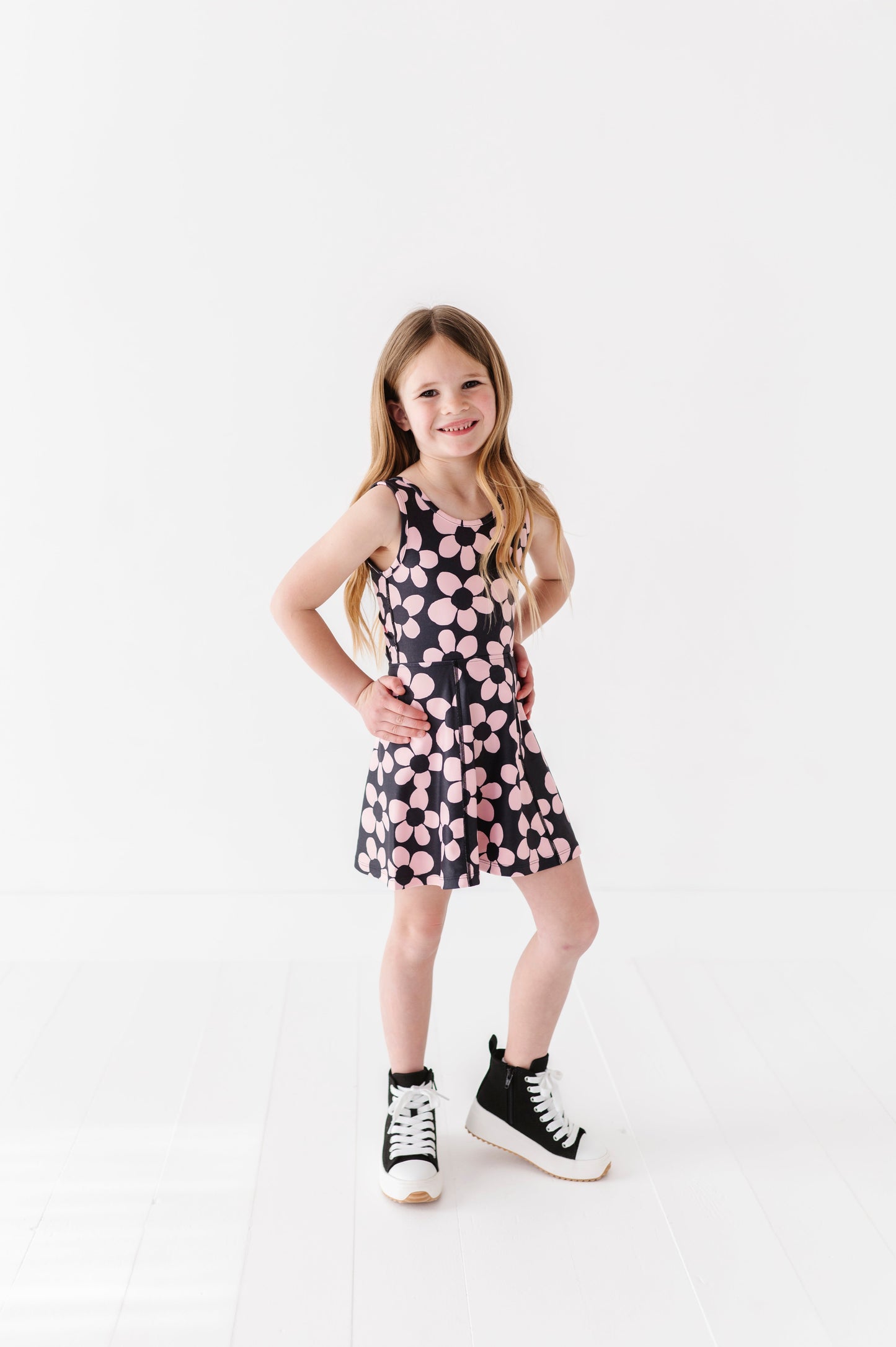 Retro Daisy | Twisty Back Dress (with detached shorts!)