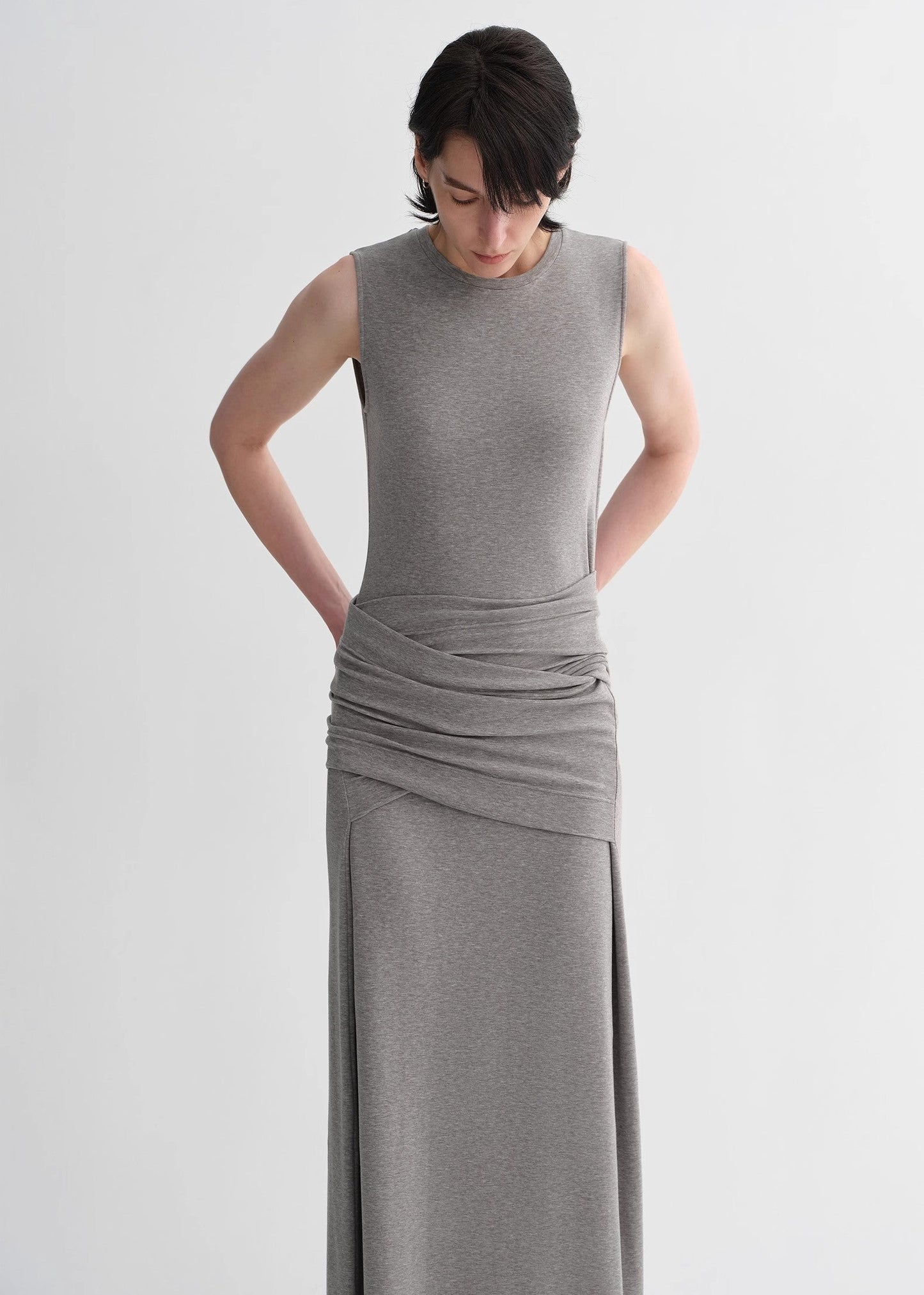 Ice Silk Wool Blend Dress