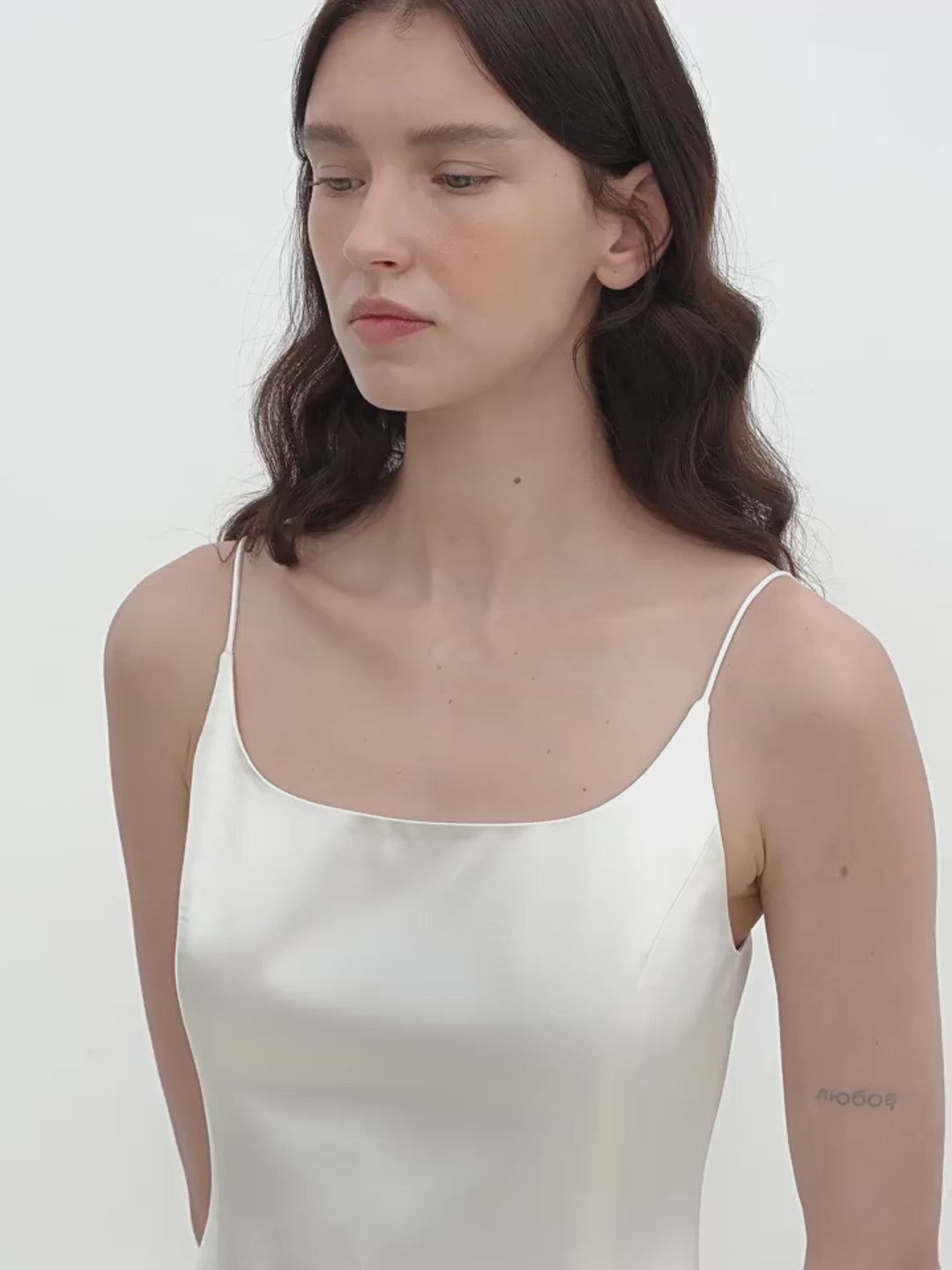 "Ballet" Acetate Satin Luxury Slip Dress