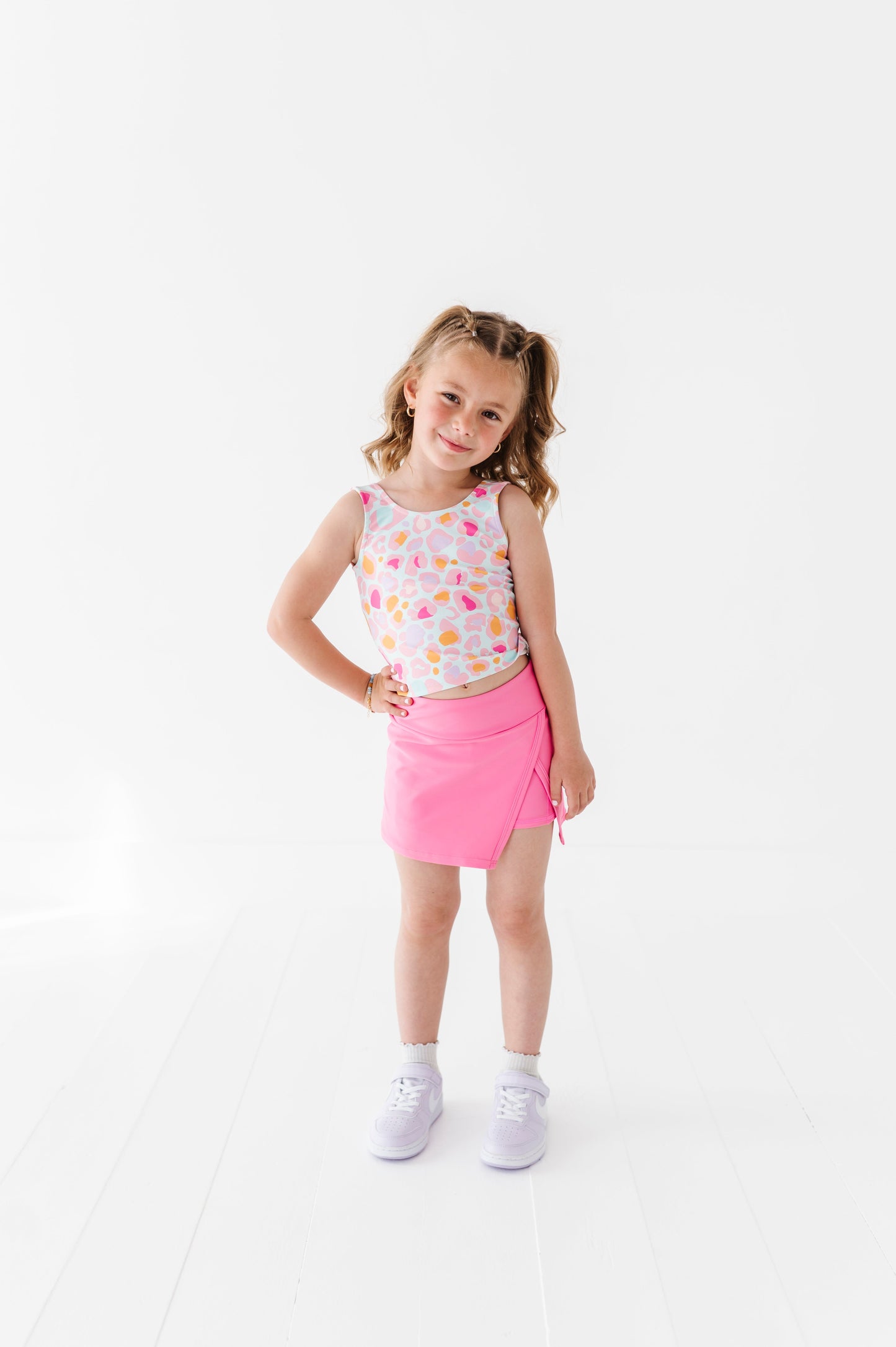 Aqua Leopard | Twisty Back Tank