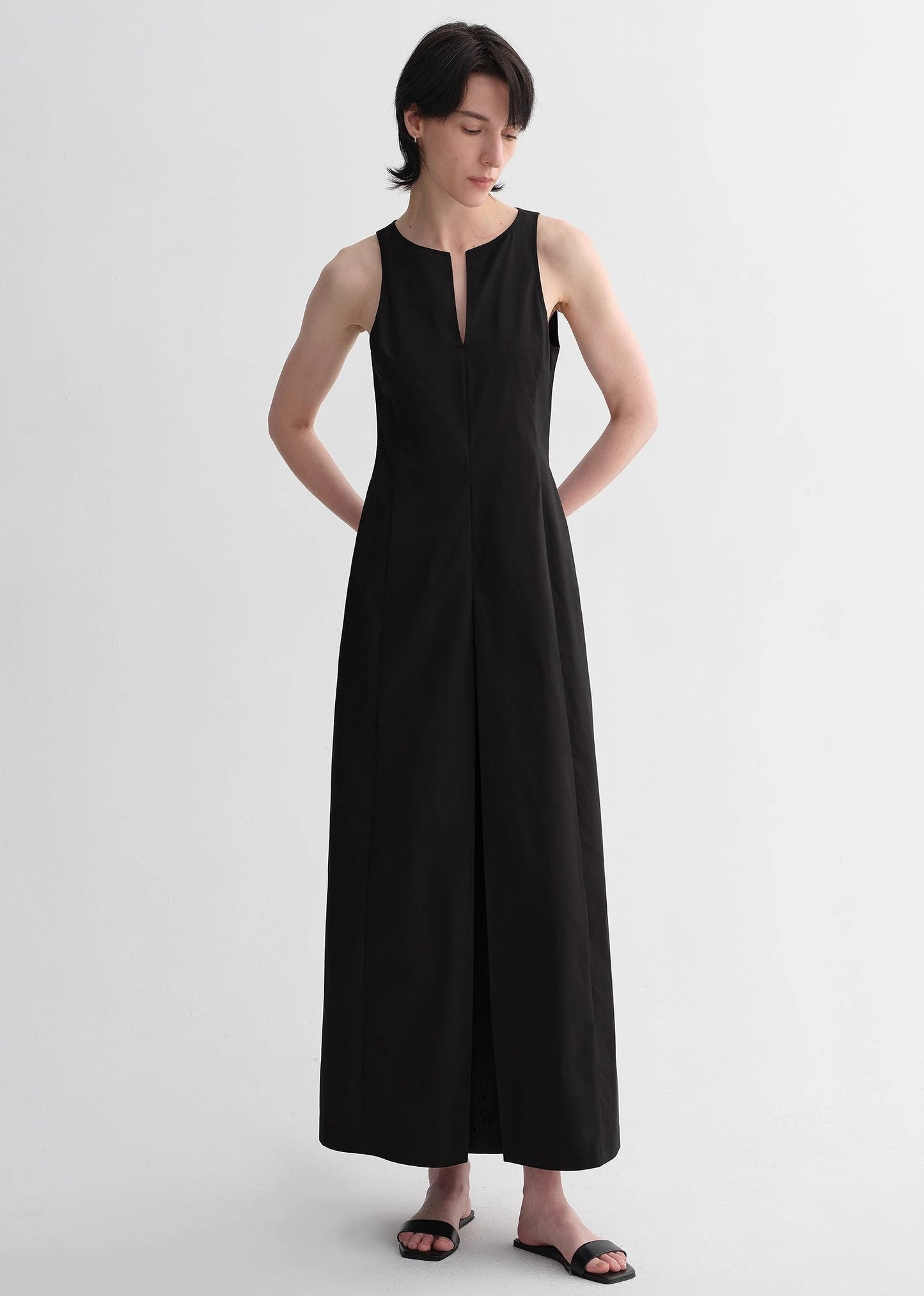 Micro-Cocoon-Shaped Dress