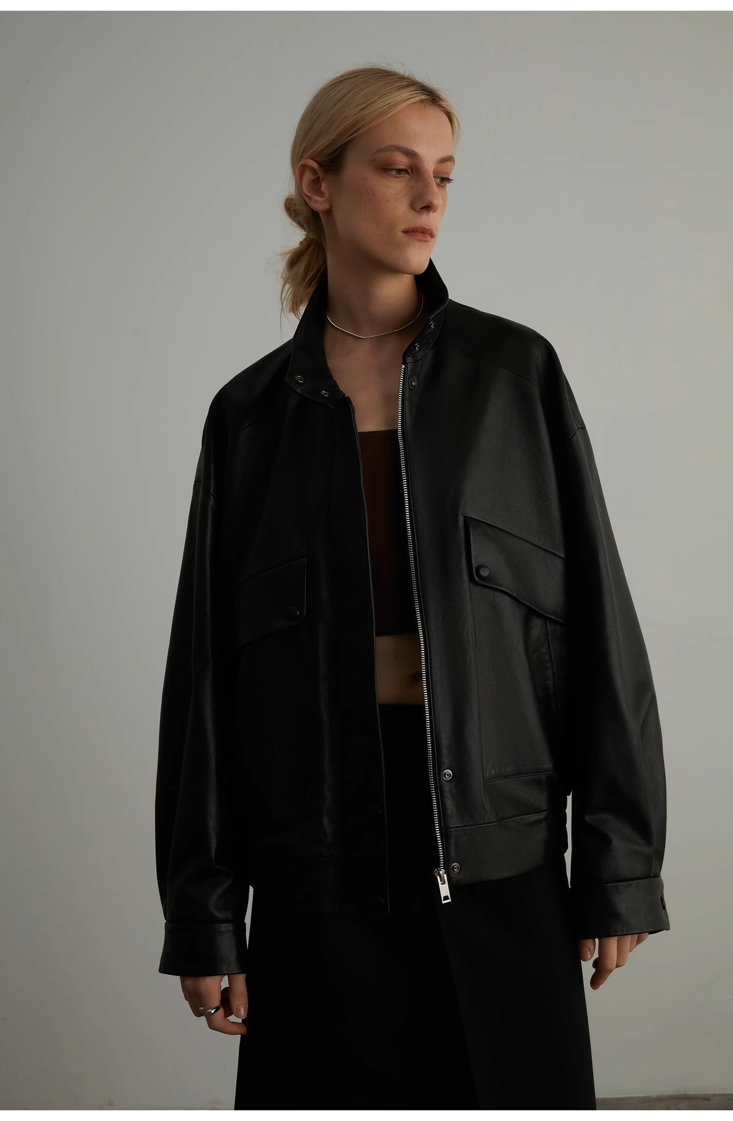Sheep Leather Motorcycle Short Jacket Loveless Muse