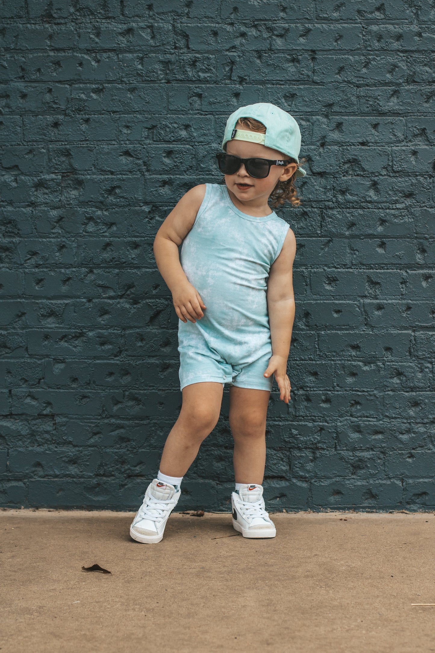 Mint Tie Dye Tank Top Romper