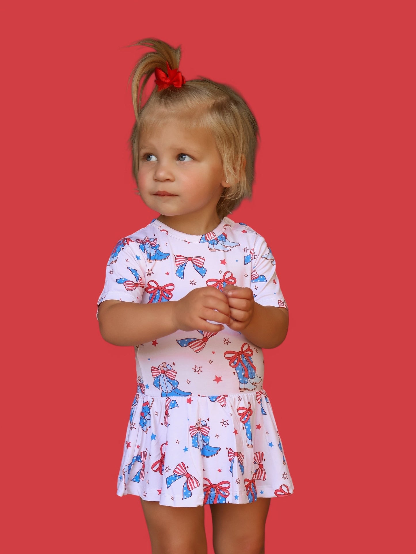 USA BOOTS N' BOWS DREAM BODYSUIT DRESS