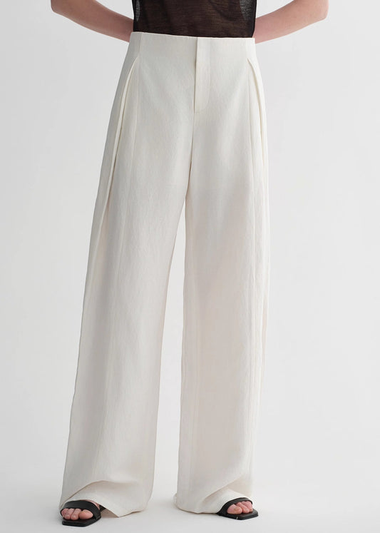 Summer Mulberry Silk Linen Pants