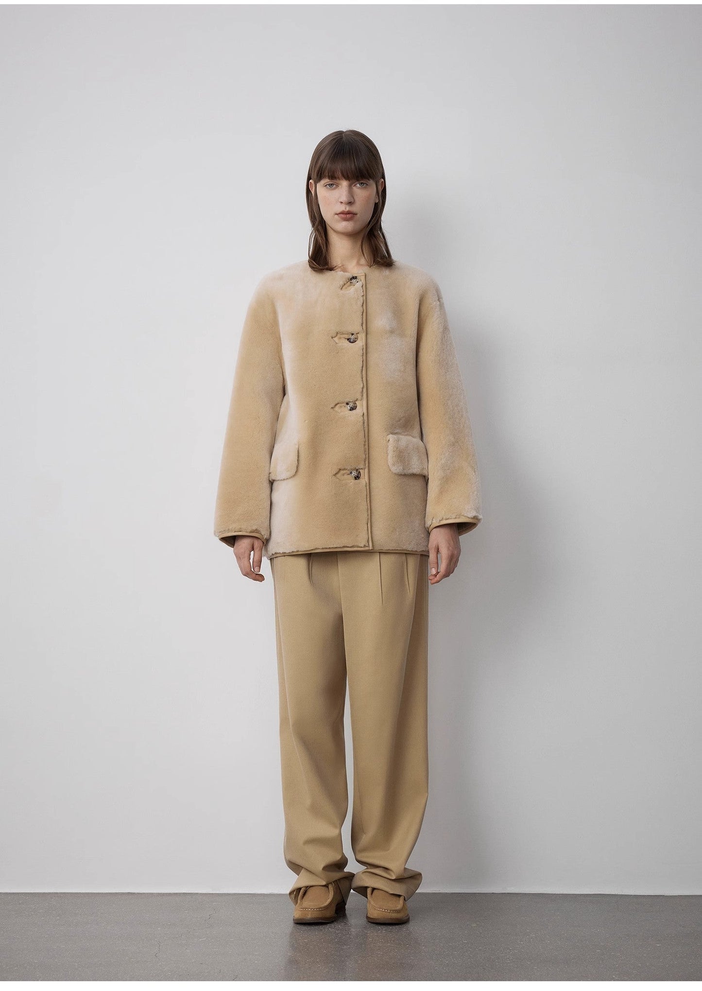 Retro Time Sheepskin Jacket
