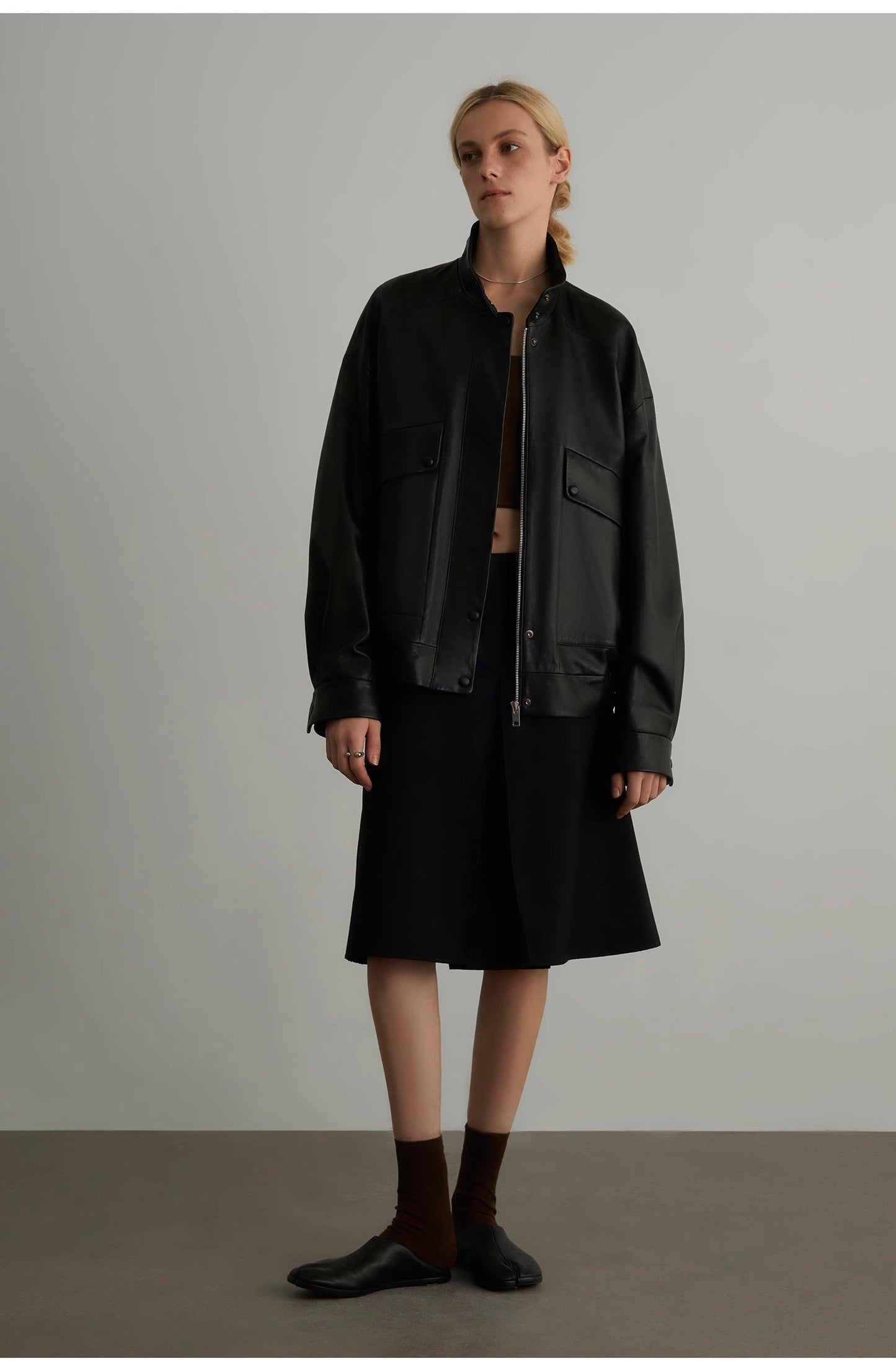 Sheep Leather Motorcycle Short Jacket Loveless Muse