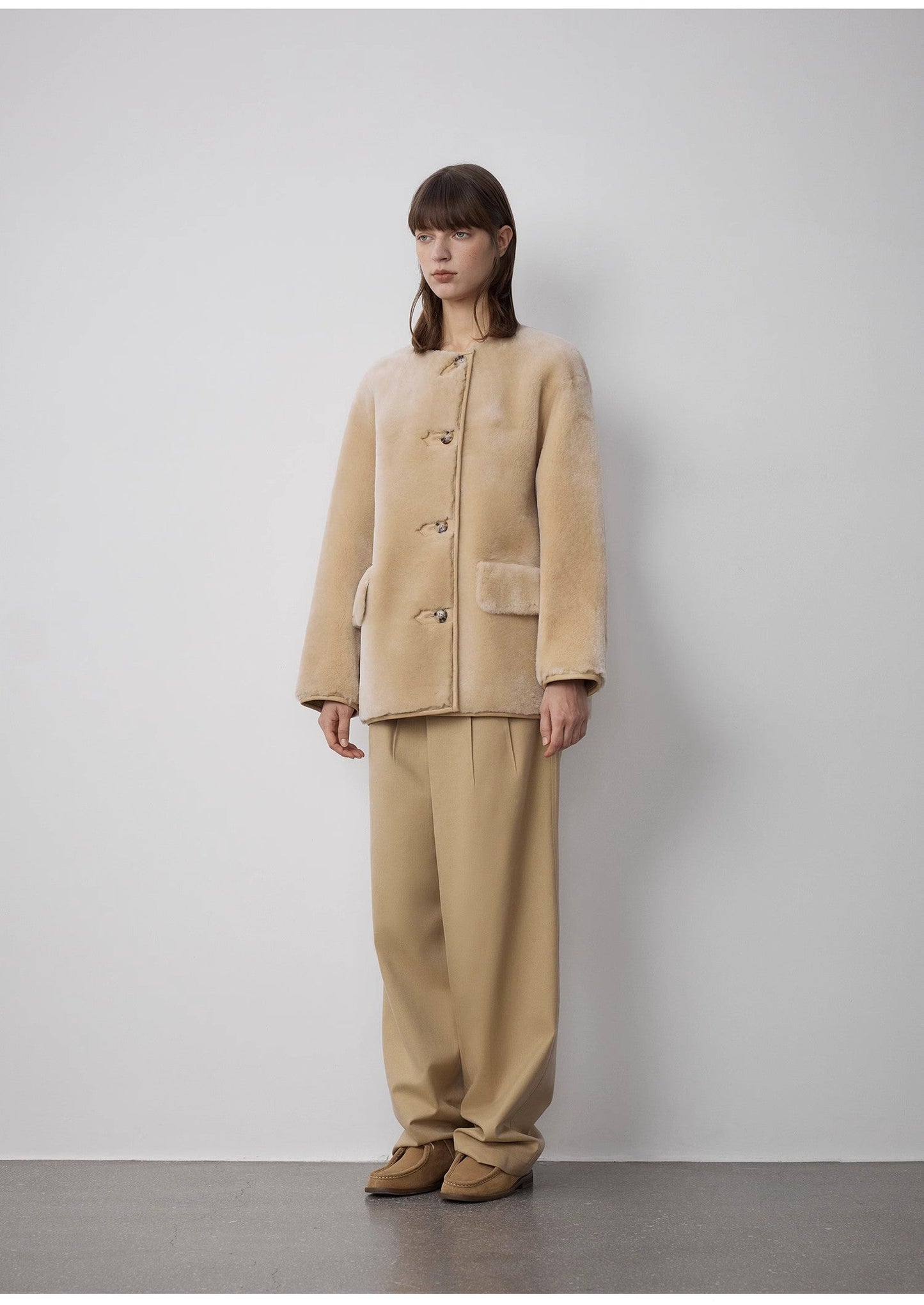 Retro Time Sheepskin Jacket