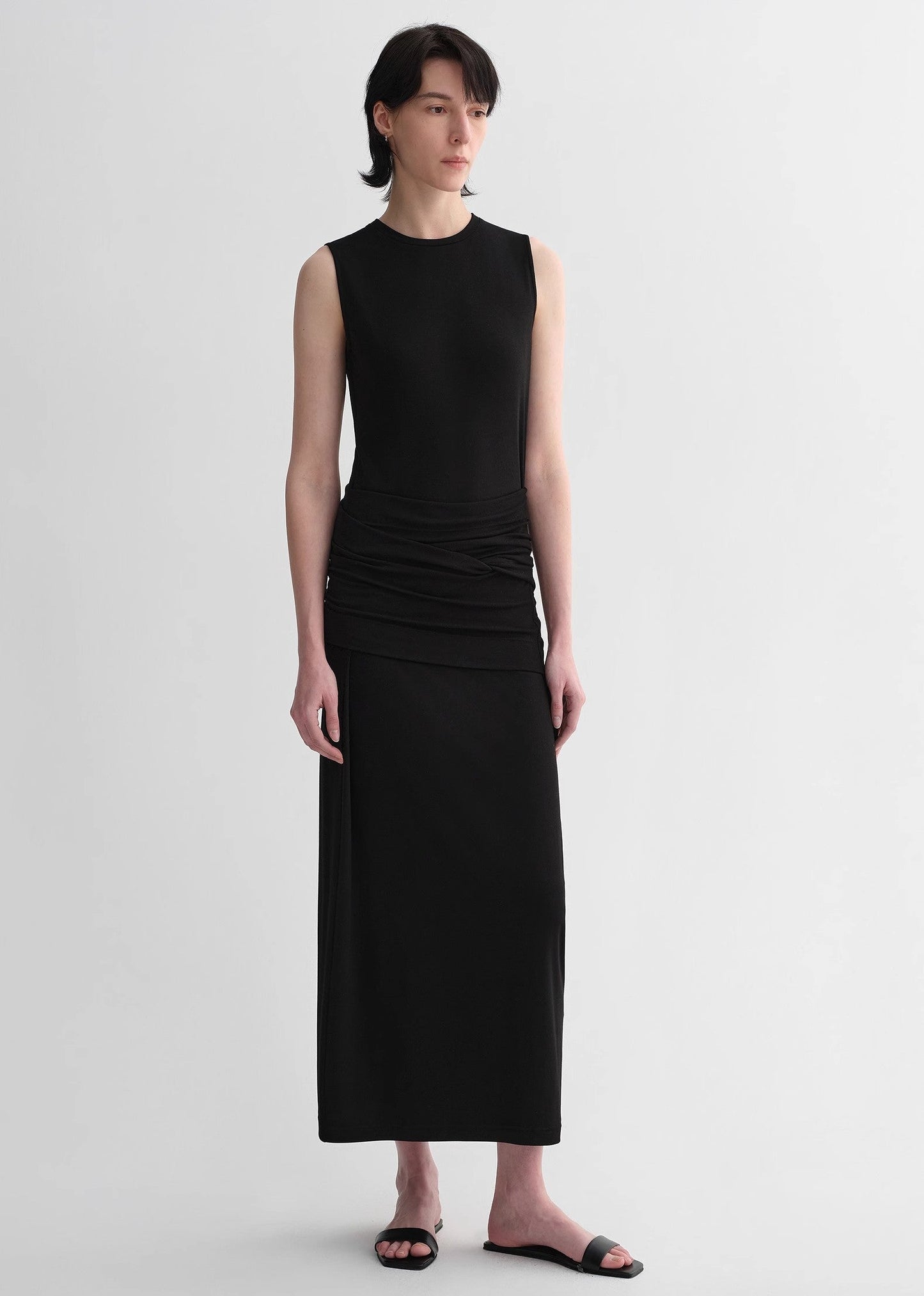 Ice Silk Wool Blend Dress