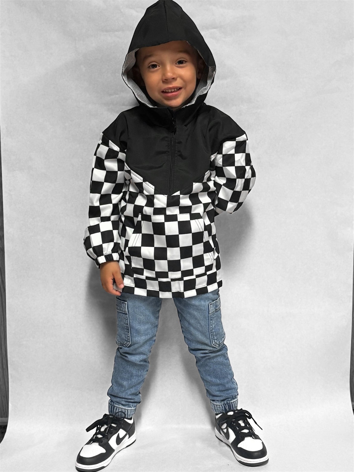 CHECKERED • HALF-ZIP • WINDBREAKER