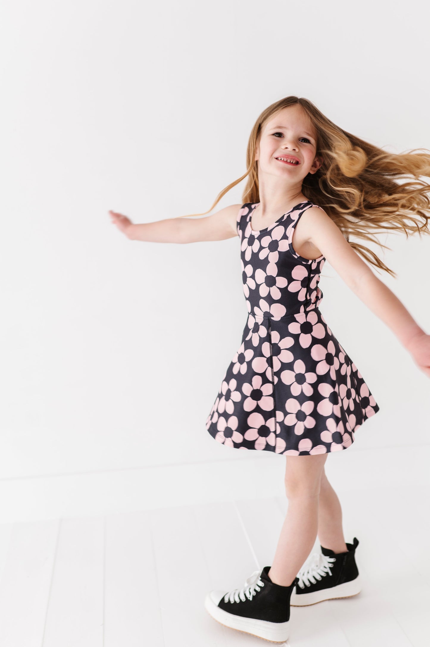 Retro Daisy | Twisty Back Dress (with detached shorts!)