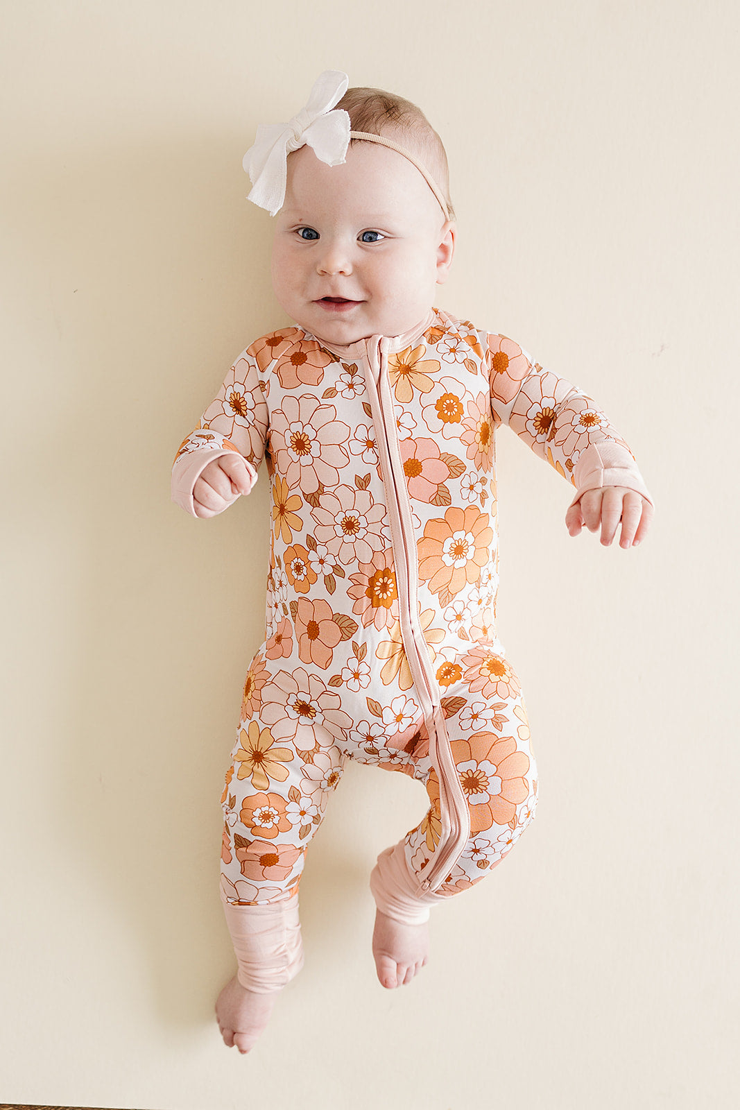 Bamboo Zip Romper | Sweet Blossom