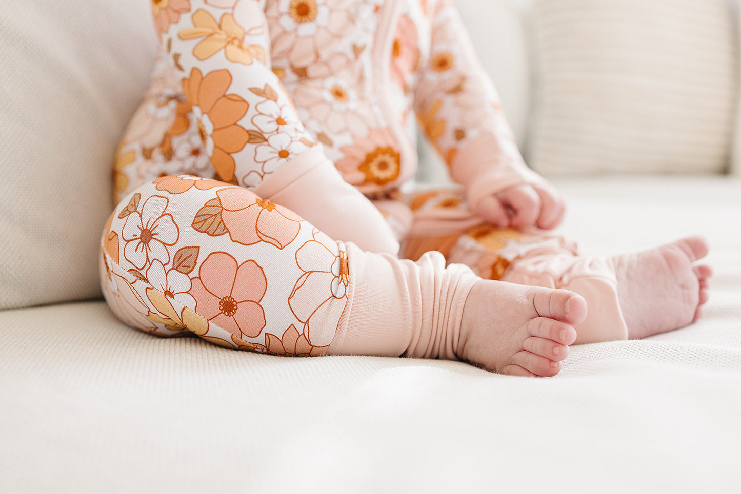 Bamboo Zip Romper | Sweet Blossom