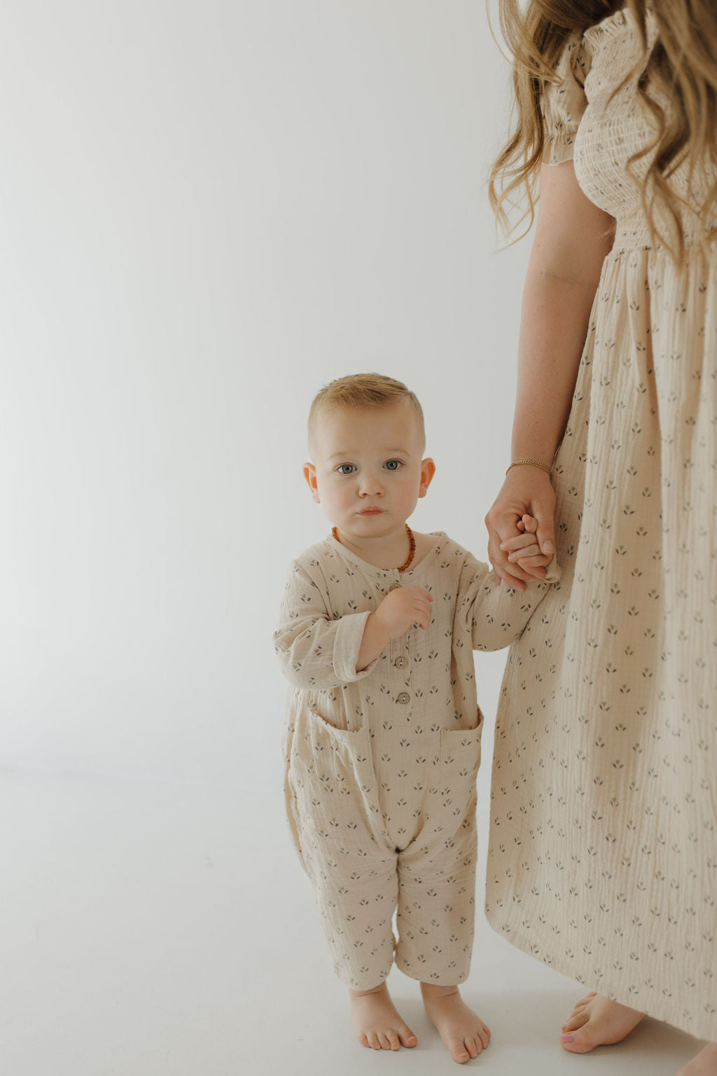 Long Sleeve Muslin Romper | Flora