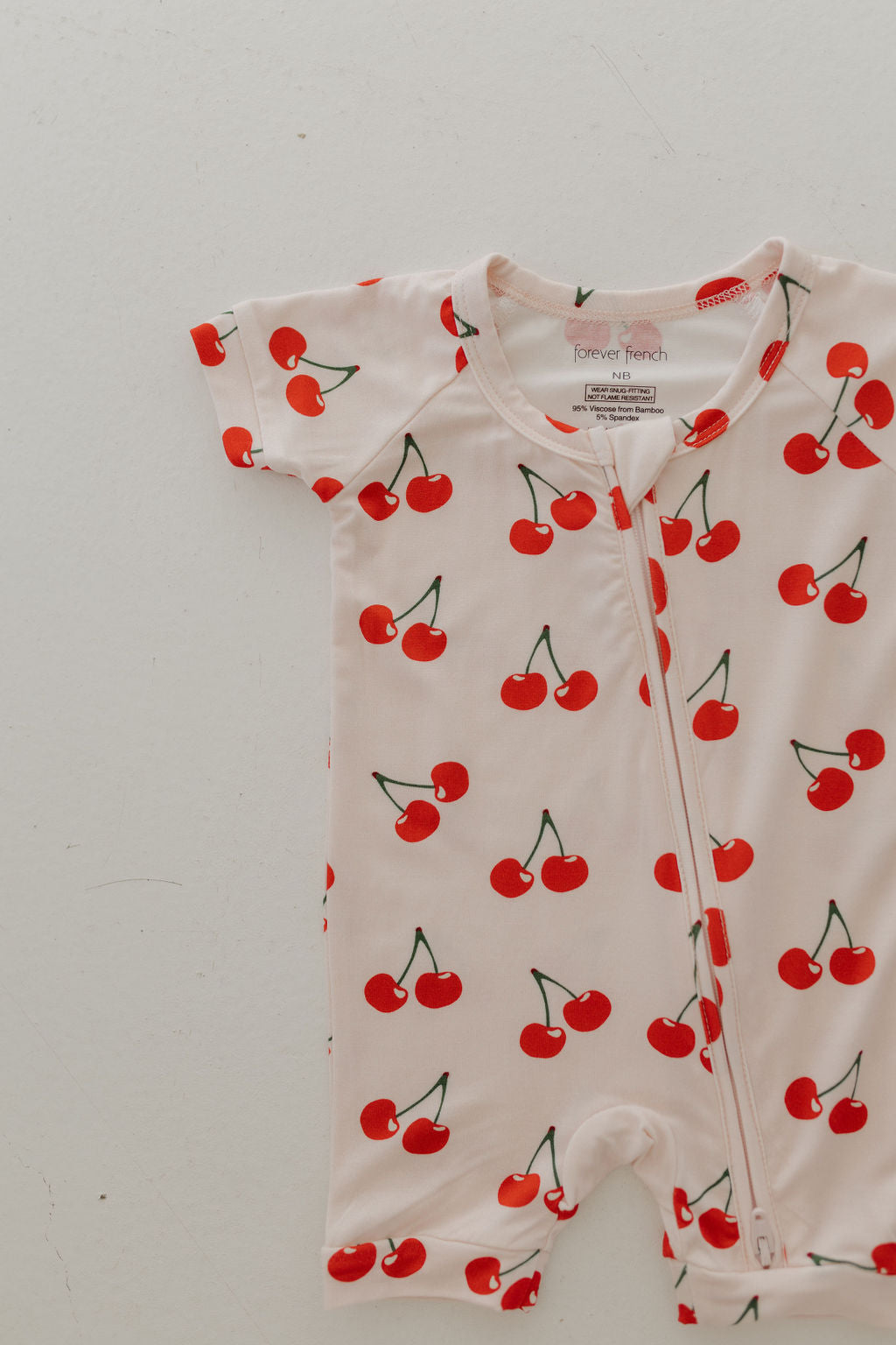 Bamboo Zip Shortie | Cherry Orchard