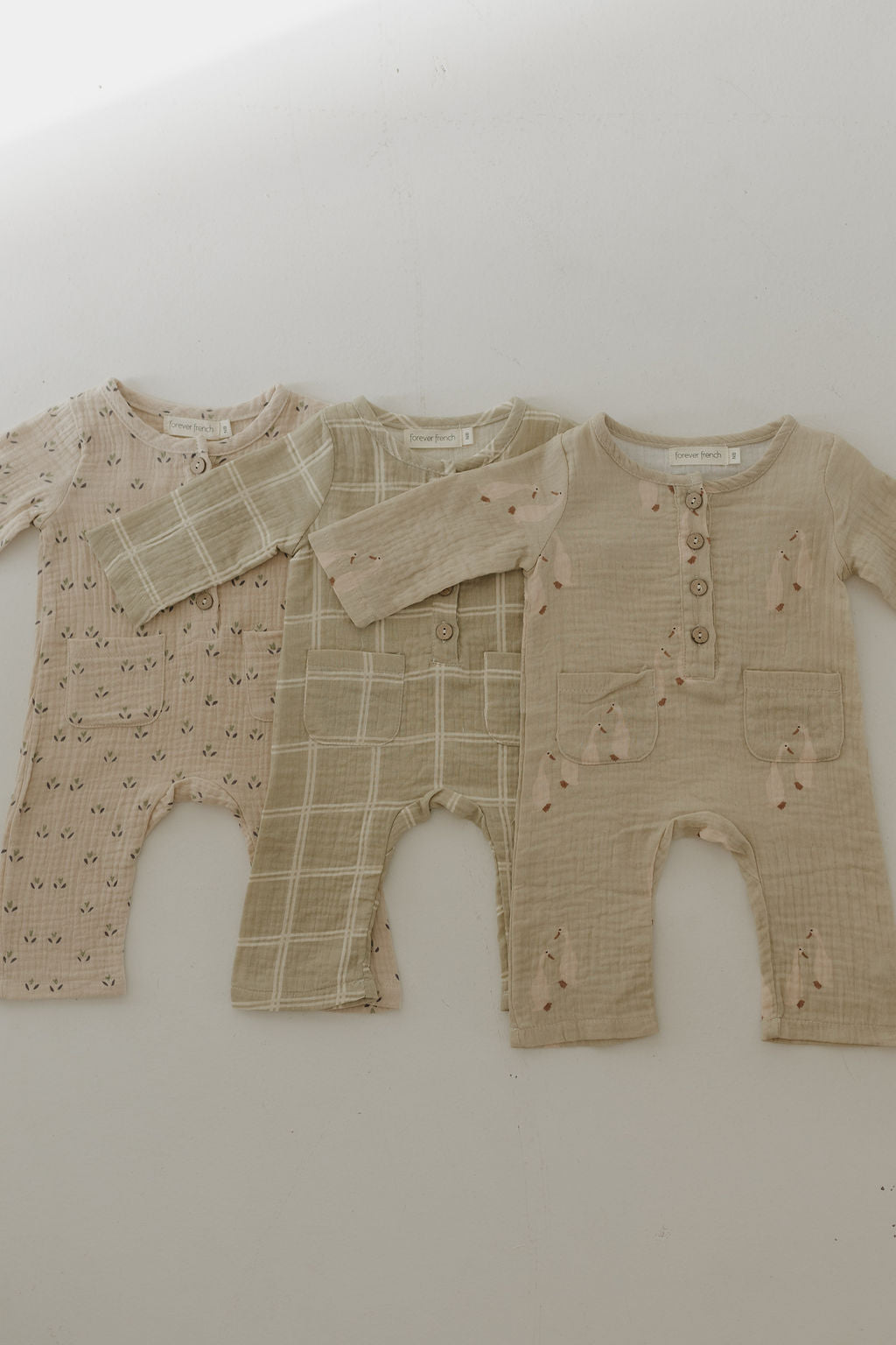Long Sleeve Muslin Romper | Flora