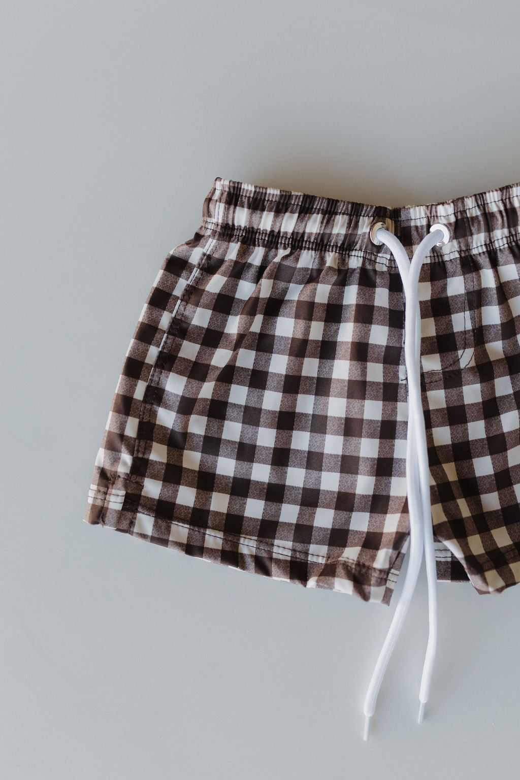 Child Boardshort | Chocolate Gingham