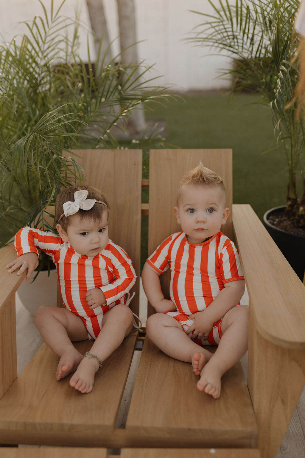Girls Long Sleeve Swimsuit | Poolside