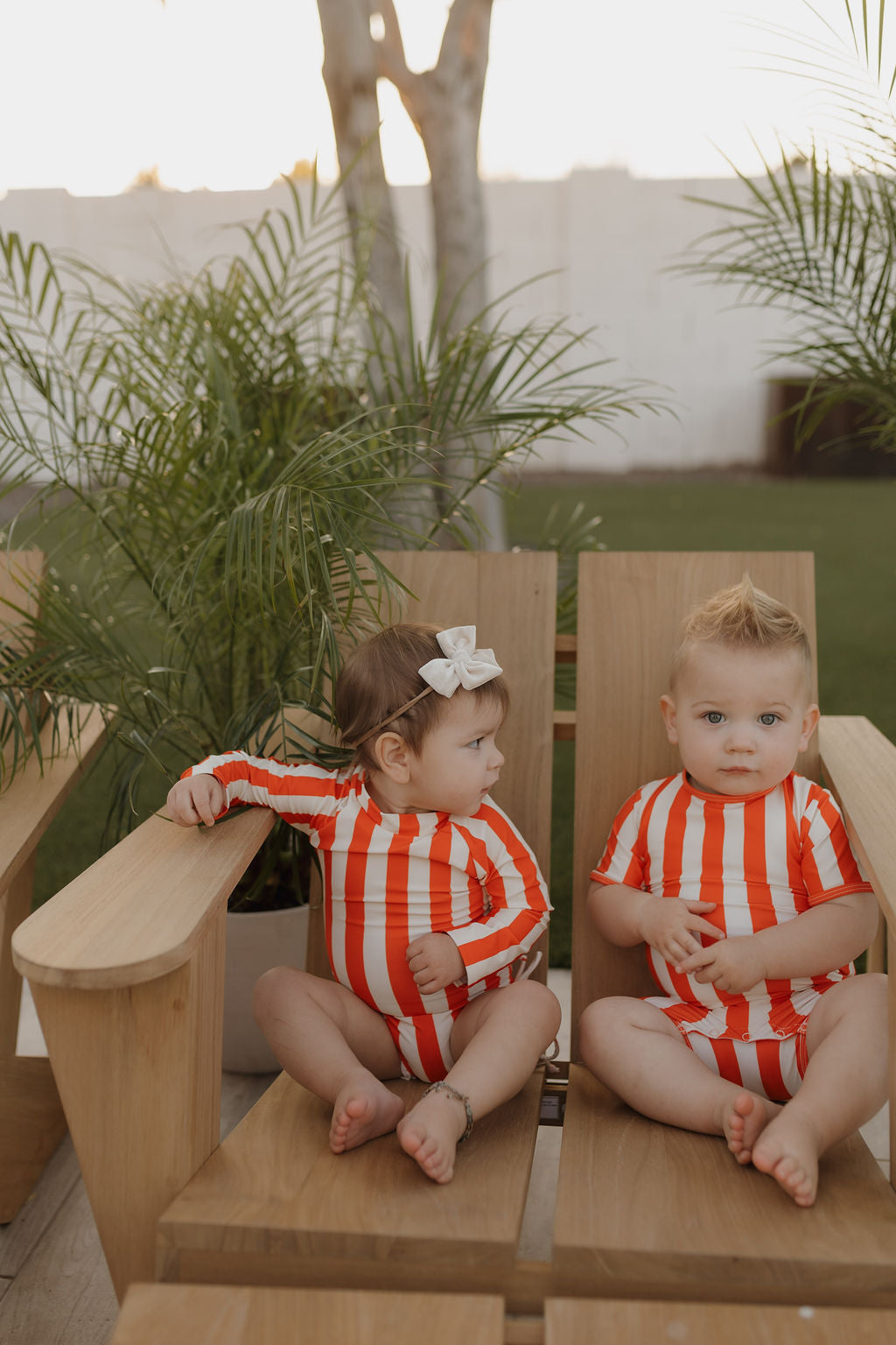 Girls Long Sleeve Swimsuit | Poolside