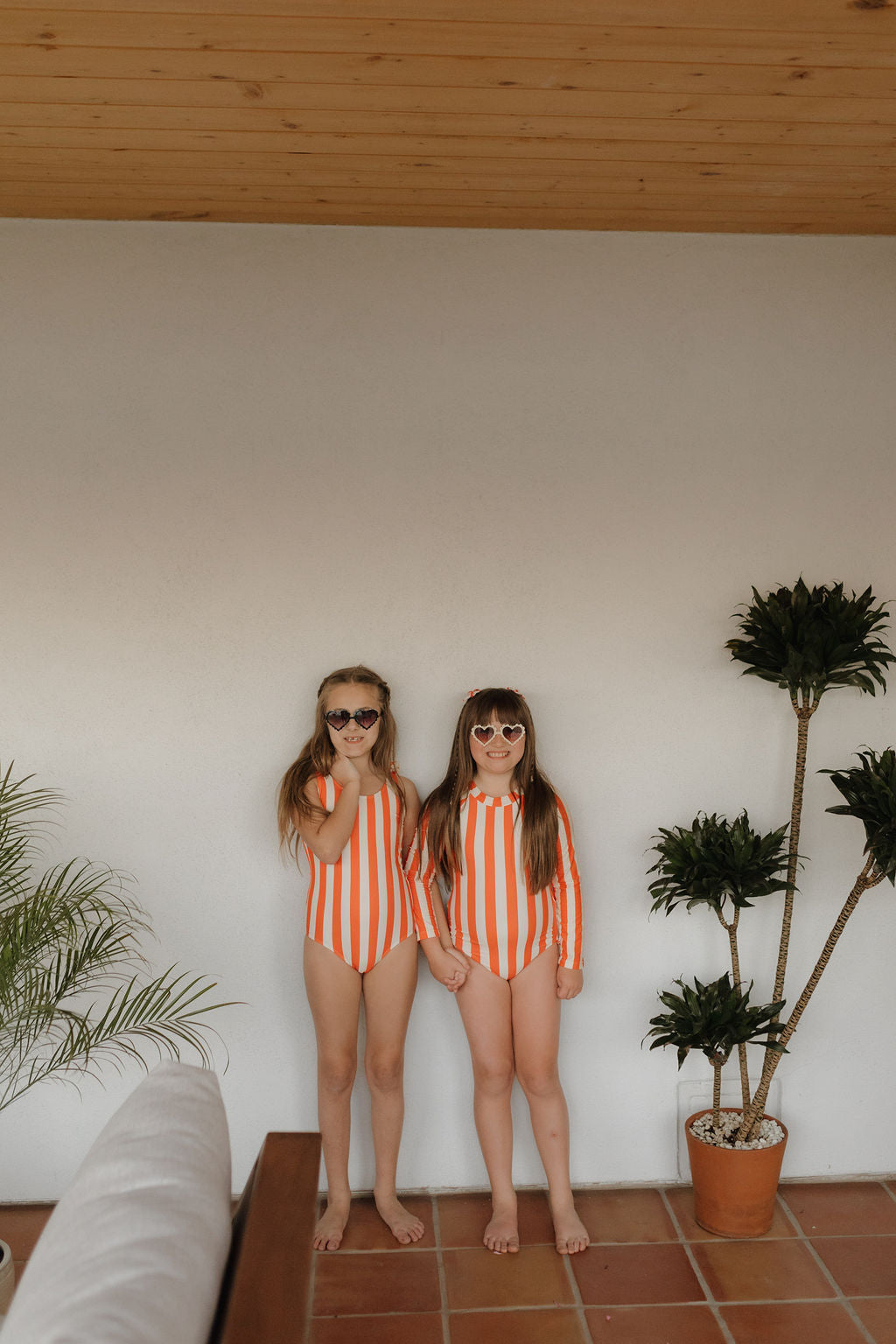 Girls Long Sleeve Swimsuit | Poolside