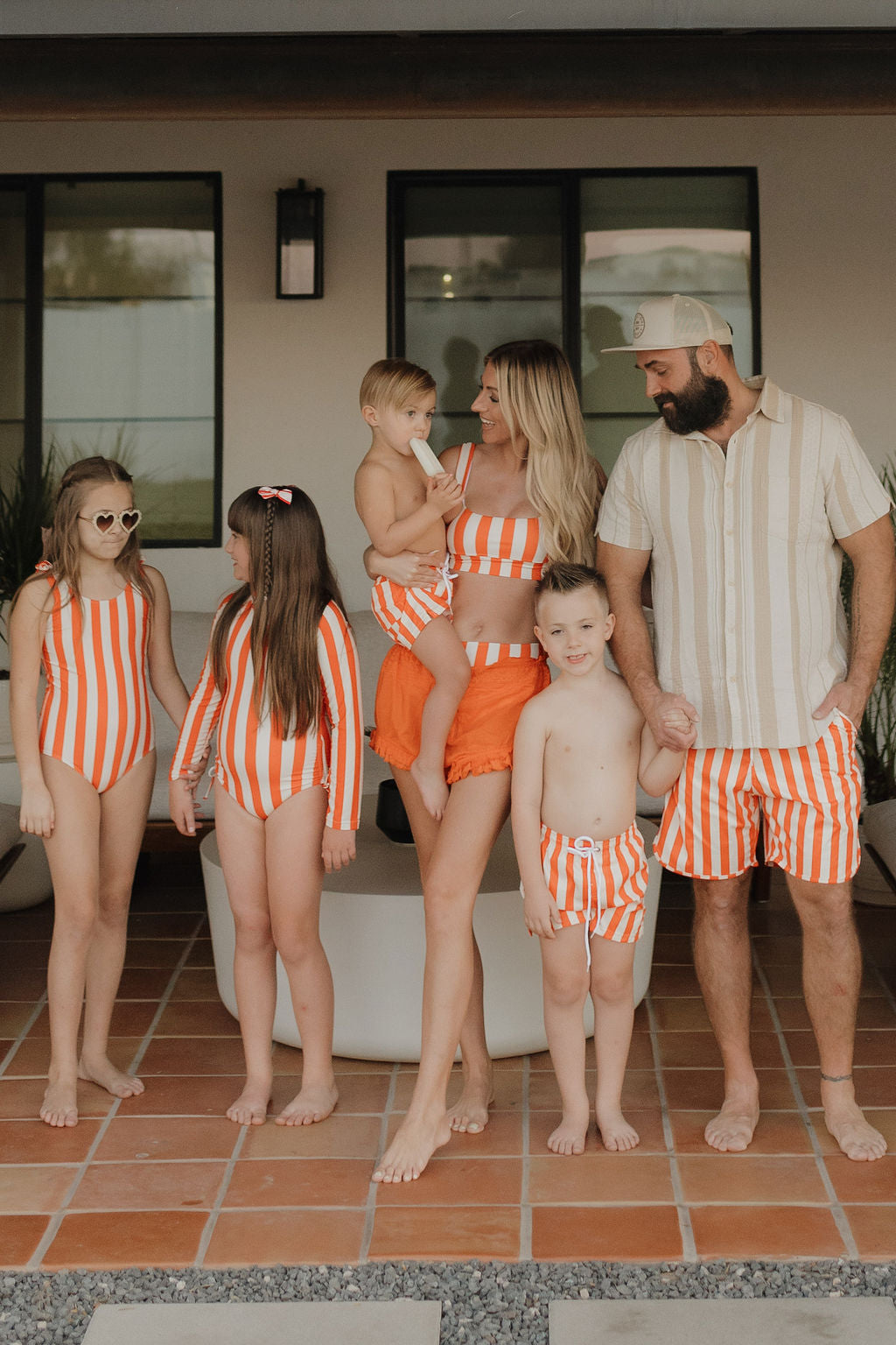 Girls Long Sleeve Swimsuit | Poolside