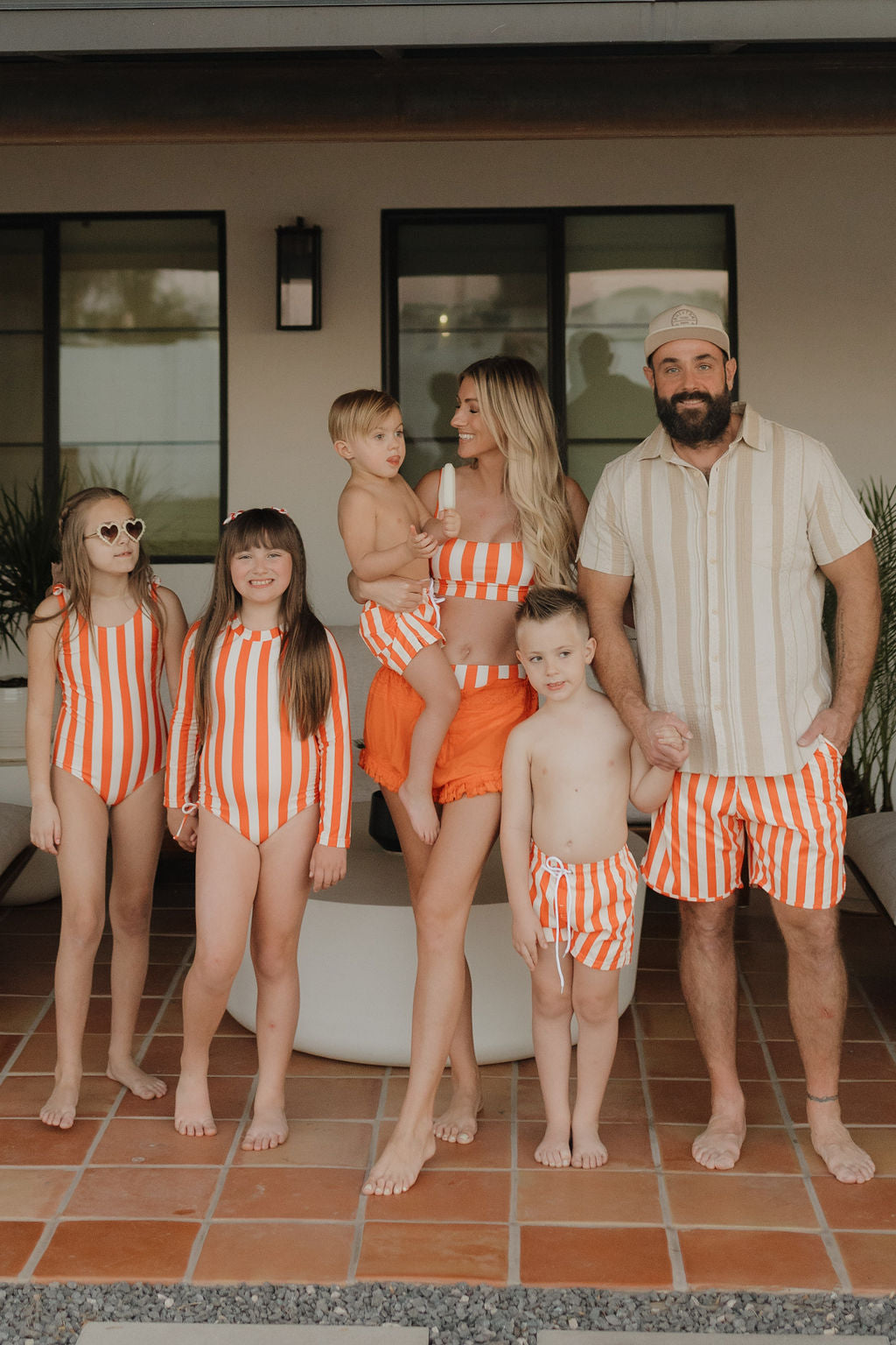 Girls Long Sleeve Swimsuit | Poolside