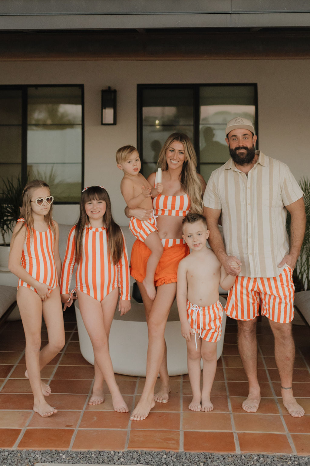 Girls Long Sleeve Swimsuit | Poolside