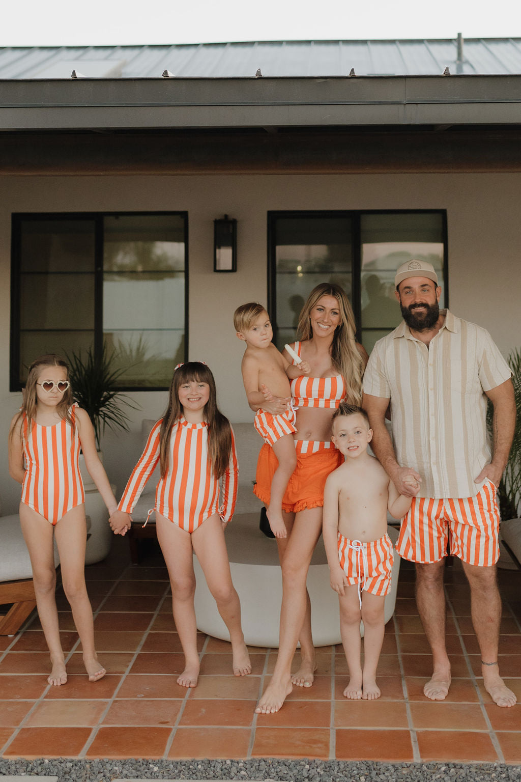 Girls Long Sleeve Swimsuit | Poolside