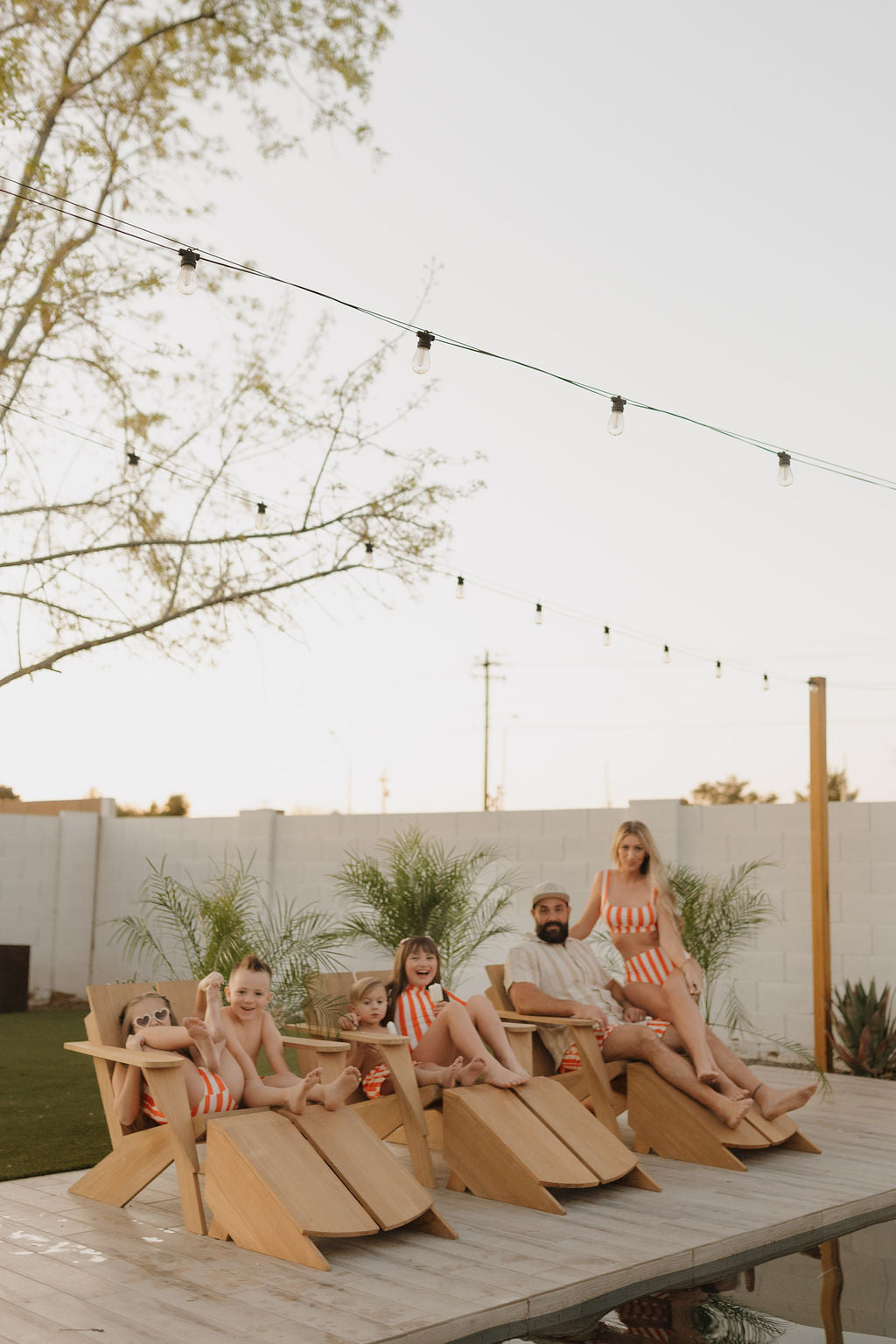 Girls Long Sleeve Swimsuit | Poolside