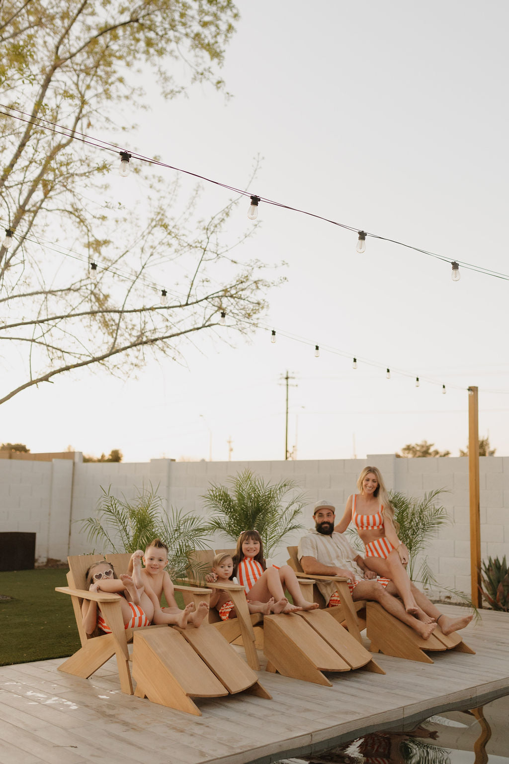 Girls Long Sleeve Swimsuit | Poolside