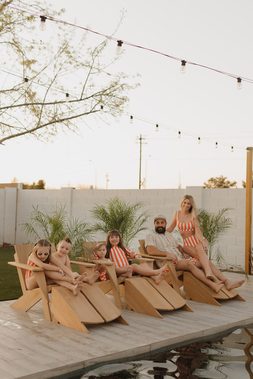 Girls Long Sleeve Swimsuit | Poolside