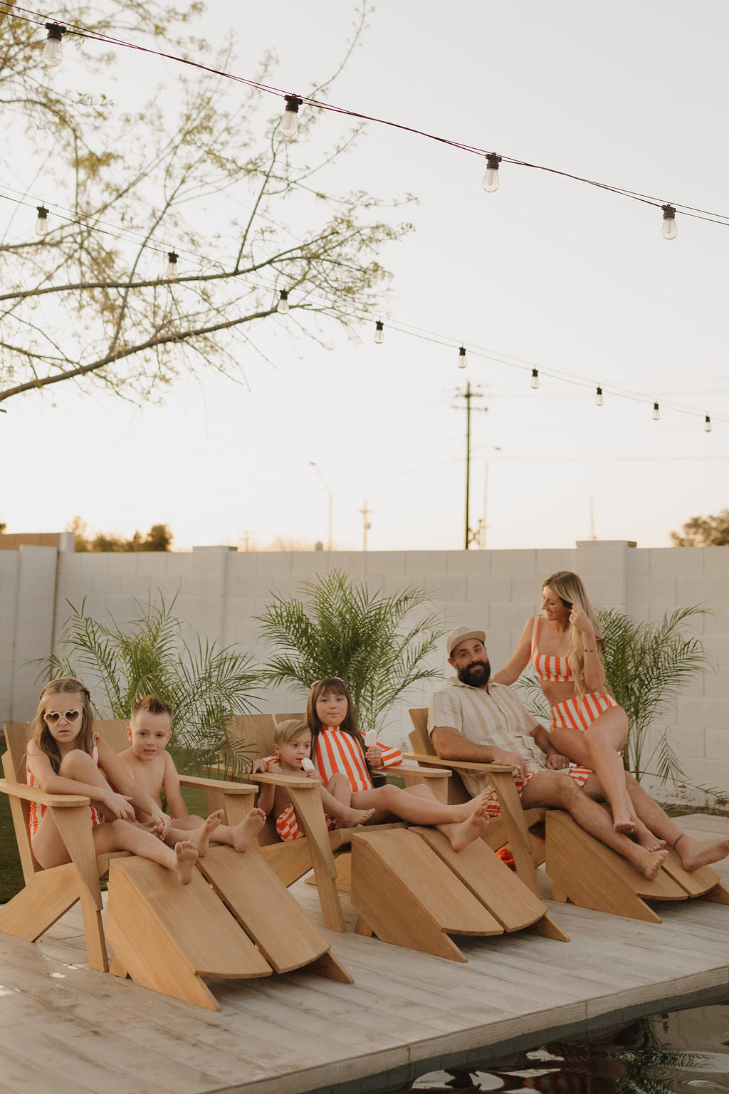 Girls Long Sleeve Swimsuit | Poolside