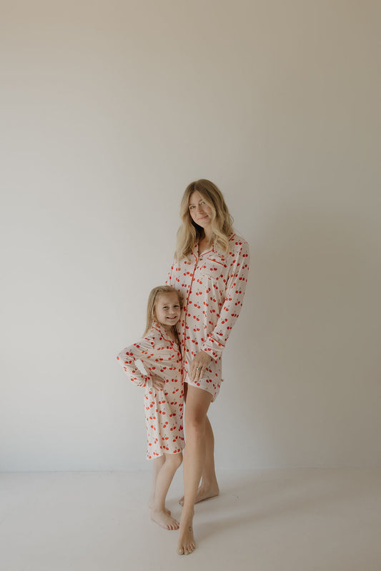 Toddler Bamboo Sleeping Dress | Cherry Orchard